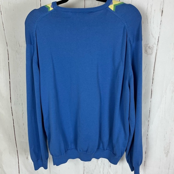 Colorful argyle golf sweater XXL Tricots St. Raphael - Picture 2 of 8